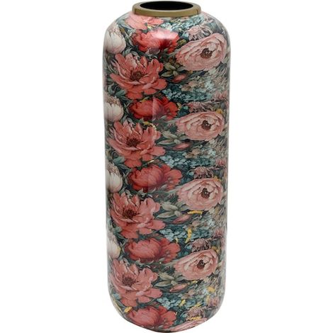 Vase décoration florale rose pour intérieur élégant - Rose aux nuances florales multicolores