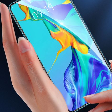 Film protecteur en verre trempé pour Huawei Mate30 Pro - Haute transparence et compatibilité avec le déverrouillage facial