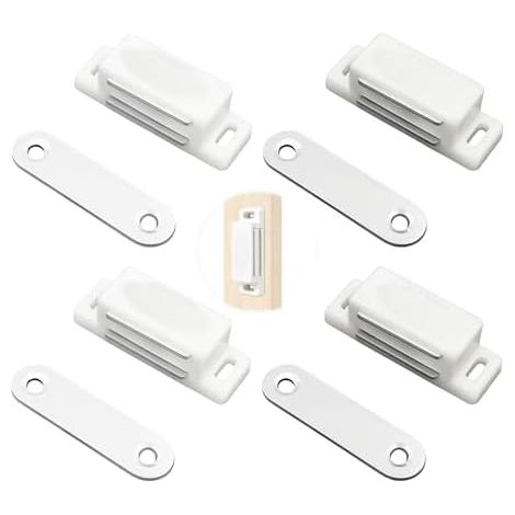 Lot de 4 Loquet Magnétique Porte, Aimant Meuble Porte Maintien Magnetique pour avec Force Armoires Cuisine Tiroirs Placards - (1/5)