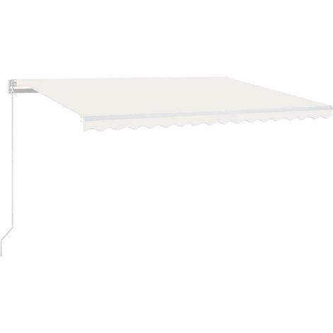 Maison Exclusive - Tenda Automatica con Sensore Vento e LED 450x300 cm Crema