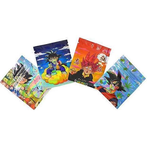Sachets de conservation réutilisables en film polyester à motif feuille, 7 x 9 cm, auto-scellants et imperméables. Emballage transparent, plastique imprimé, 9 à 10 sachets par paquet. (1/5)