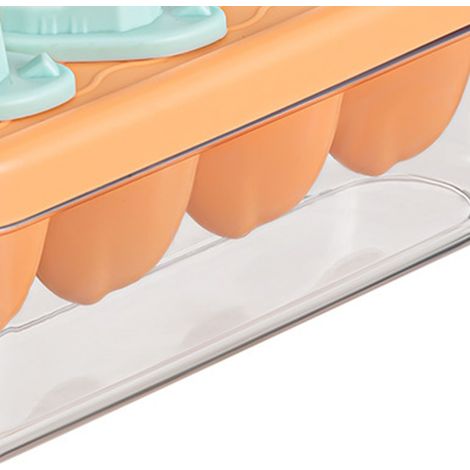 Yachtförmige Eisform, lebensmittelecht für Kinder, ungiftiges Zubehör für selbstgemachtes Eis am Stiel, Farbe variiert von Orange. (1/5)