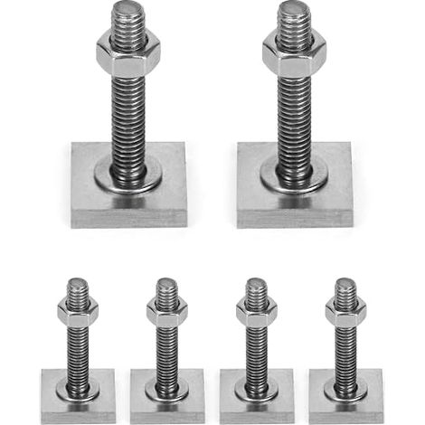 T-Track Adapter, M8 Stainless Steel Sliding Screws, Roof Box Mount, Roof Rack 20 x 20 mm (1/5)