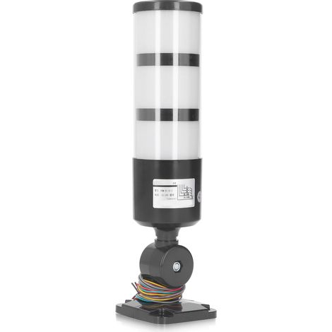 Ortviai Feu de signalisation industriel LED à 3 niveaux, pliable, avec buzzer, 12-24 V CC, modèle BEM-60-3U-D (1/5)