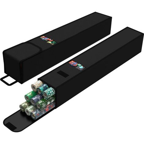 Geschenkpapier Organizer 2er-Set, 79cm, strapazierfähig, wasserdicht, Schwarz (1/5)