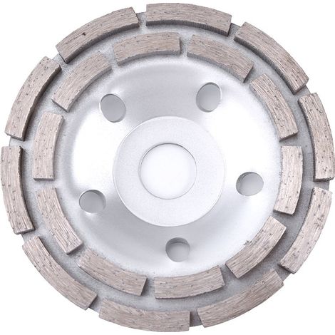 Disque sablage double – diamant double rangée – 65Mn – 125mm – pierre / asphalte / céramique