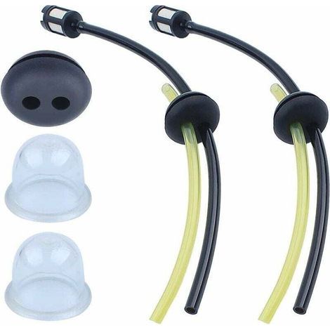 Tuyau Durite d'Essence Kit pour Honda GX31 GX35 GX25 GX22 Debroussailleuse, Tuyaux Essence Universels + Filtre à Carburant + Joints + Poire d’Amorçage Moteur Accessoires-- (1/5)