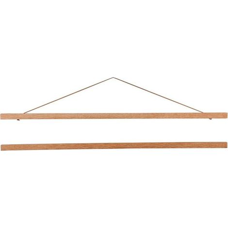 Cadre Photo en Bois Magnétique Affiche en Bois Naturel Hange Bricolage Photo Affiche Oeuvre 51 cm Photo Toile Impression Cintre pour Décoration Mur (1/5)