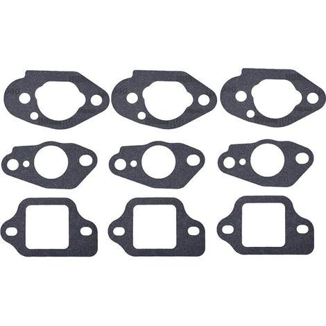 Compatible con juntas de carburador para cortacéspedes Honda GCV135, GCV160, GCV190, GSV190, HRS216, HRT216, HRB216, HRR216 y HRZ216. Reemplaza las referencias 16212-Zl8-000 y 16221-883-800.