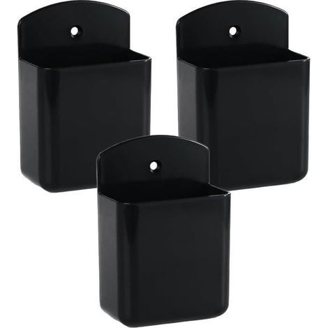 Set di 3 portapenne da parete, custodia per telecomando da parete, organizer per telecomando da parete, supporto da parete autoadesivo, organizer da parete (1/4)