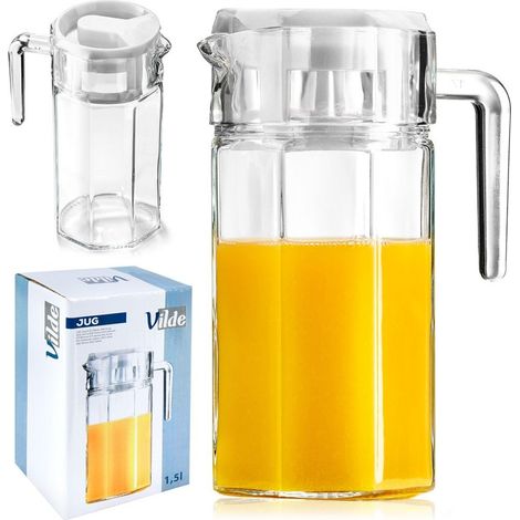 Vilde Couvercle 1.5 l fonte verre plastique avec couvercle (1/5)