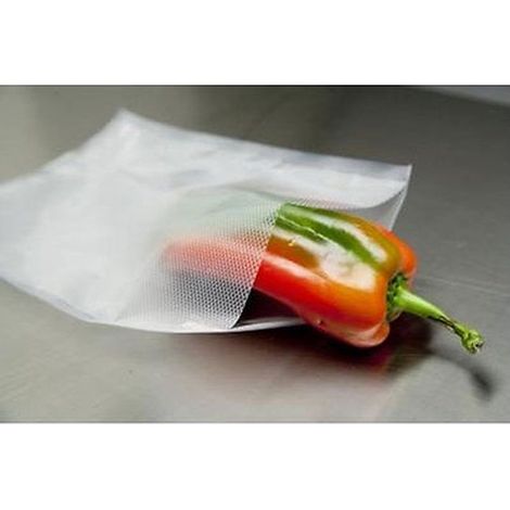 100 BUSTE SOTTOVUOTO 15x25 cm GOFFRATE PER ALIMENTI SACCHETTI - made in italy