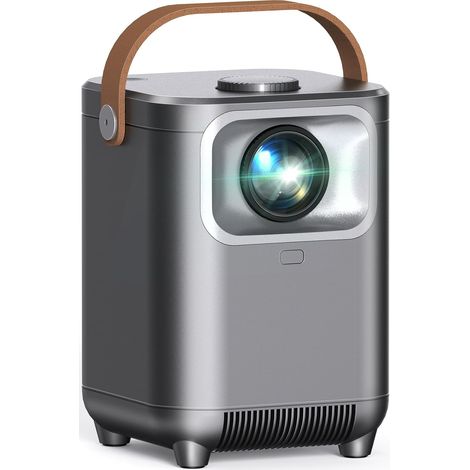 Video Projector, Electric Focus/Auto Keystone Correction WiFi 6 BT5.2 Mini Projector 4K Full HD 1080P Supported, 50% Portable Zoom for Home Theater/Outdoor Compatible (1/5)