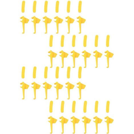 48X Pieza de cambiador de neumáticos Montaje Desmontable de nailon Inserto de pato para llanta Protector de llanta