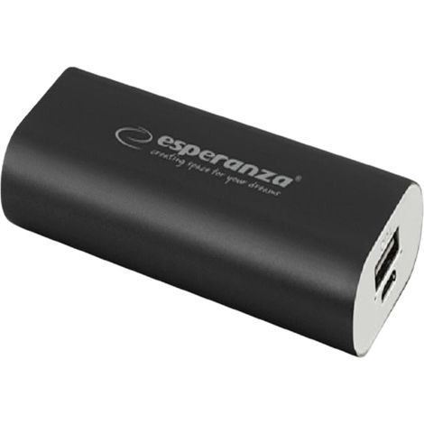 Esperanza Power Bank Hadron 4400Mah Black