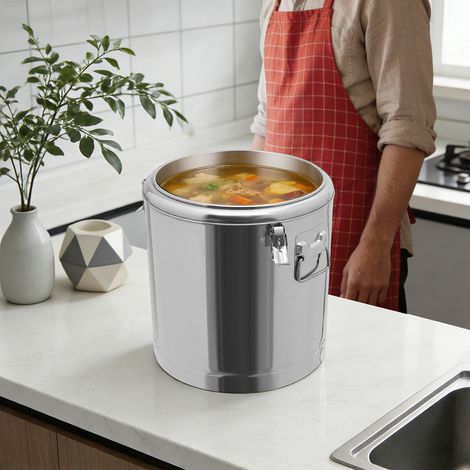 YISSALE - 40L Seau isolant Chauffe-plats avec couvercle Chauffe-aliments (1/5)