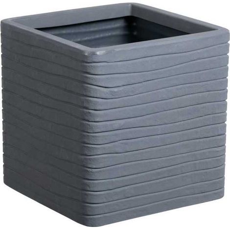 Vaso STRATA Quadrato Banbury Ø 30,5 cm x H 30 cm Colore grafite