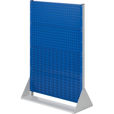 Kappes ®RasterPlan Stellwände doppelseitig Größe 4 - 4x Lochplatten 4x Schlitzplatten Enzianblau RAL 5010