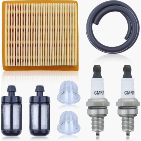 Zündkerzen-Luftfilter-Set für Stihl KM91R, KM131, FS89, FS91, FS111, FS131, FS311 (auch passend für Stihl 4180-141-0300, 41801410300 Freischneider). (1/5)