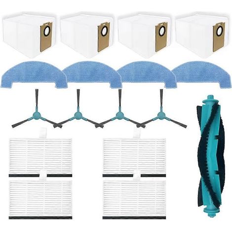 Pièces de rechange pour aspirateur Cecotec Conga 7690 Immortal Max : brosse principale, filtre HEPA et chiffon de nettoyage. (1/5)
