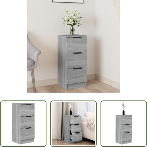 Armoire - Buffet Sonoma gris 30x30x70 cm Bois d'ingénierie (1/5)