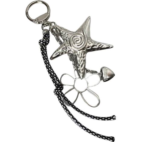 Multifonctionnel étoile fleur coeur corde breloque pour sac