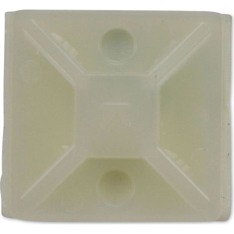 KSS Socle de fixation auto-adhésif Polyamide 6.6, Naturel, L=19,5, l=19,5, 1 pièce