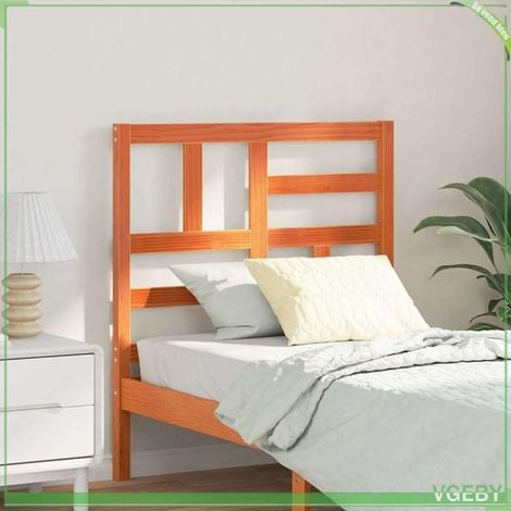 Tête de lit - ABI - Brun cire - Pin massif - 80,5 x 4 x 104 cm (1/5)