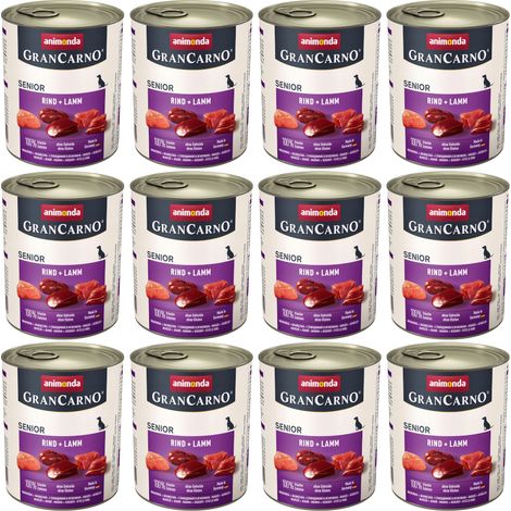 ANIMONDA GranCarno Senior boeuf agneau 12x800g (1/2)