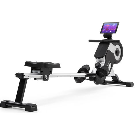 Capital Sports Rudergerät, Rudermaschine für Effizientes Krafttraining, Rowing Machine, Hometrainer, Rudergerät für Zuhause 150kg, 105cm Alu-Gleitbahn, Klappbar, Magnetwiderstand 8-Stufig, Schwarz