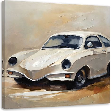 Tableau sur toile Tableau sur toile Voiture rétro imprimée 40x40 (1/5)