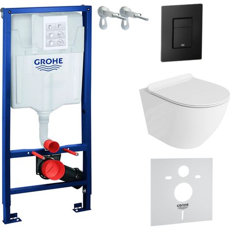 GROHE WC Set mit Vorwandelement, Wand-WC und Spülknopf (1/5)