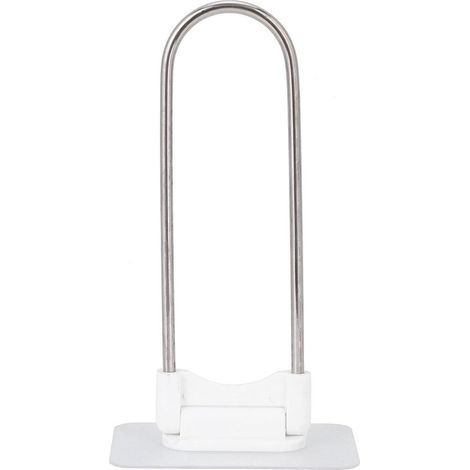 Kleiderbügelhalter – Aufbewahrungsregal – Platzsparend – Selbstklebend, U-förmig – 5,5 x 7,5 x 13,5 cm – Weiß (1/5)