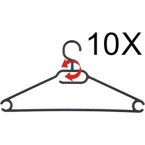 Cintres Rotatifs 410 mm - Lot de 10 - Pratiques et Ergonomiques - Haute performance - Robuste et précis - Beast (1/5)