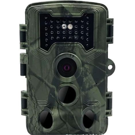 Caméra Faune Sauvage Caméra De Chasse Et Jeu 58mp 2.7, avec Vision Nocturne, 3 Capteurs PIR, Étanche IP66, Infrarouge Activé par Le Mouvement, for La en Plein Air Fiable Précise(2.7K 32G) (1/5)