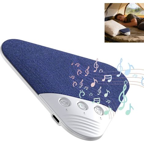 Altavoz Bluetooth para debajo de la almohada con ruido blanco relajante incorporado, sonido de alta fidelidad, diseño portátil y temporizador inteligente. (1/3)