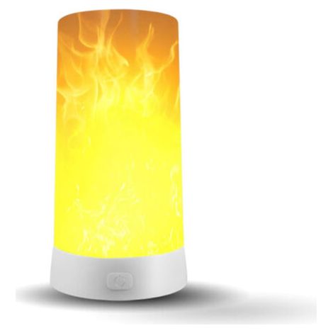 Lampe à flamme LED, veilleuse rechargeable par USB avec flamme, étanche. (1/4)
