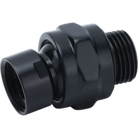 Adaptateur de douche supérieur G1/2, support de pommeau de douche réglable en cuivre, accessoire de salle de bain noir (1/5)