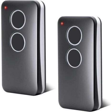 Lot de 2 Telecommandes pour Porte de Garage - 433,92 MHz - 2 Canaux - Compatible avec V2 PHOX 2, V2 PHOX4, V2 TRC4,V2 TSC4, V2 Phoenix 2, V2 Phoenix 4, Rolling Code (1/4)