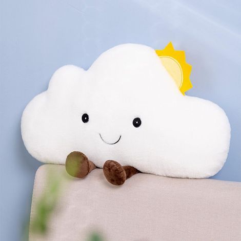 Coussin décoratif en forme de nuage - Coussin de soutien lombaire multifonctionnel pour lit, lecture, chaise de bureau, voiture et chambre d'enfantCoussin décoratif pour chambre, bureau et chambre d'