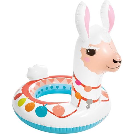 Bouée gonflable Alpaga pour enfants 3-6 ans, flotteur piscine été, jouet aquatique robuste pour piscine, anneau de bain durable pour plage et fête aquatique, caoutchouc résistant (1/5)