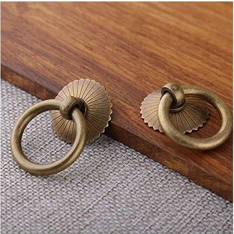 Poignées de porte, anneaux de tirage circulaires haut de gamme, boutons de tiroir, accessoires pour la maison (1/5)