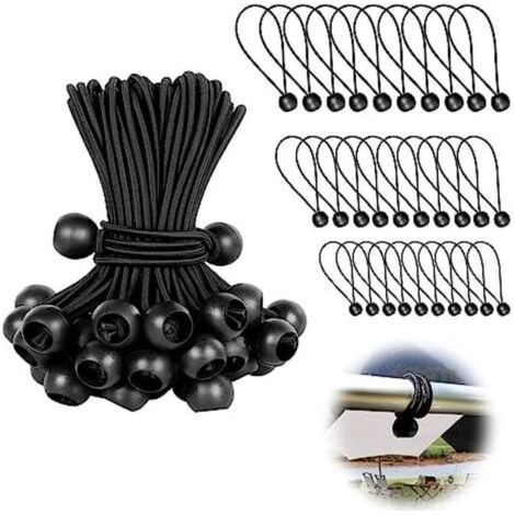 Elastische Planenspanner – 60 Stück aus hochwertigem Gummi – Weiß (1/5)