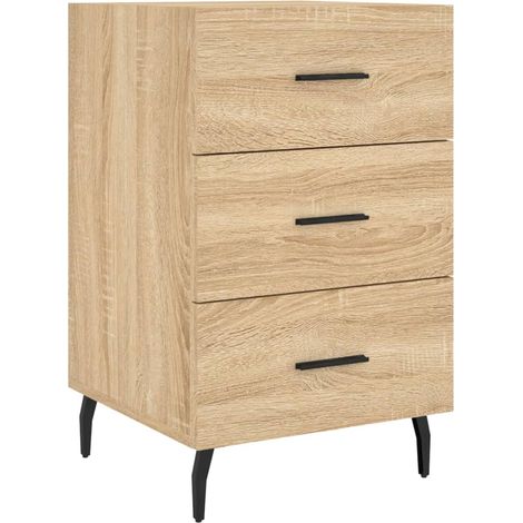 Comodino  Armadio da Notte  Mobiletto da notte Rovere Sonoma 40x40x66 cm in Legno Multistrato (1/5)