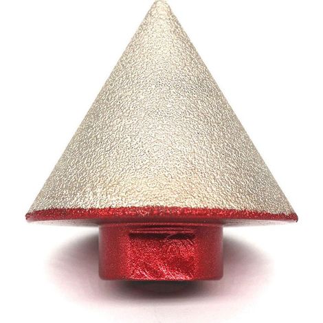 M14 Fraise diamantée brasée pour aléser la pierre, la céramique, le carrelage et le verre Fraise à pointe conique de 48 mm de diamètre Filetage (1/5)