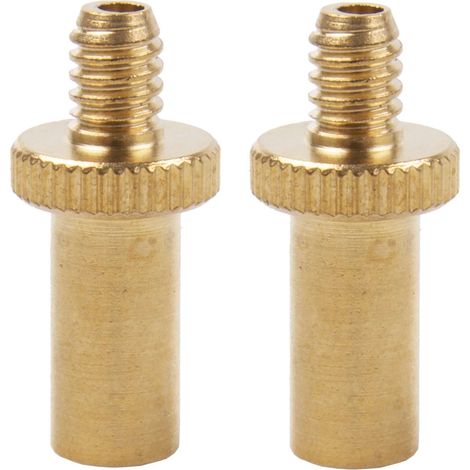 Cyclingcolors – Lot de 2 adaptateurs de valve Presta vers Dunlop – Gonflage pneus vélo, voiture, ballon, piscine, matelas gonflables – Connecteur universel (1/2)