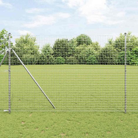 Zaunpfosten 26 pcs Grau 3,2 x 3,2 x 210 cm