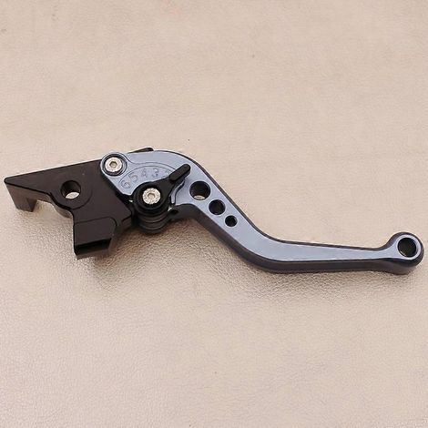 Poignée de frein pour moto MT09/MT07, petite poignée de klaxon modifiée pour Huanglong 600/300 (courte en titane) (1/5)