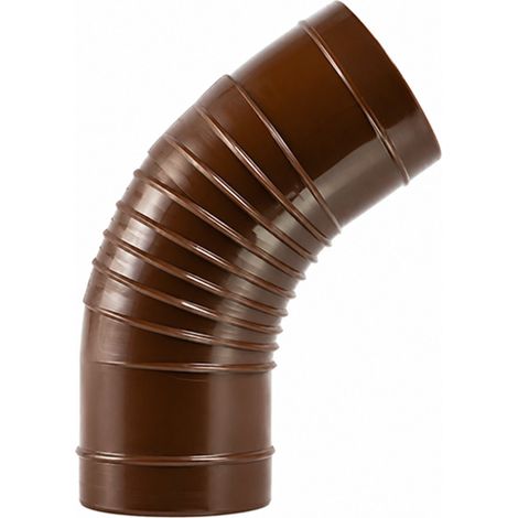 GOMITO TUBO STUFA CLASSIC 45° Ø13CM MARRONE