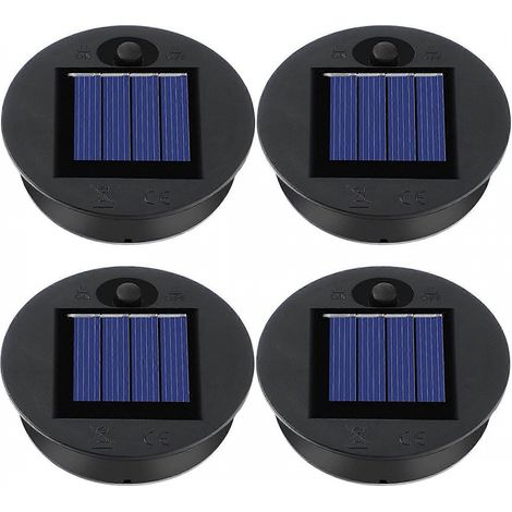 4 pièces de rechange pour lampes solaires, embouts pour lanternes suspendues d'extérieur, pièces pour lampes solaires rondes L-AquaForge